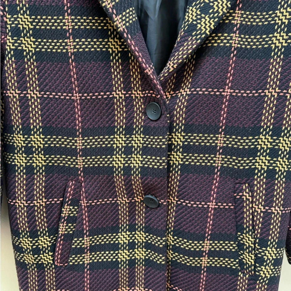 Stradivarius plaid coat - Picture 3 of 6